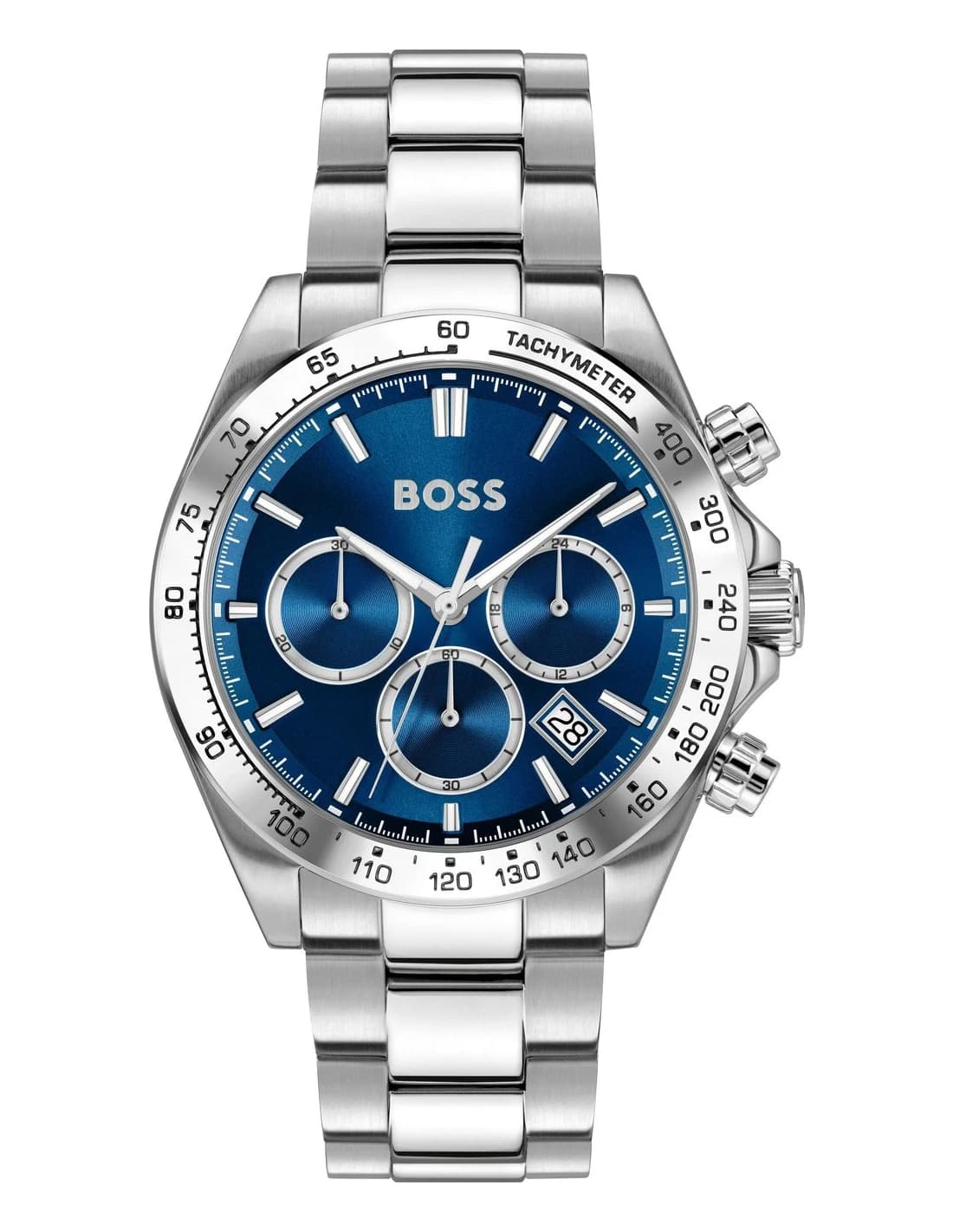 Montre Homme Hugo Boss Hero 2.0 1514315 argentée bracelet Acier inoxydable mailles
