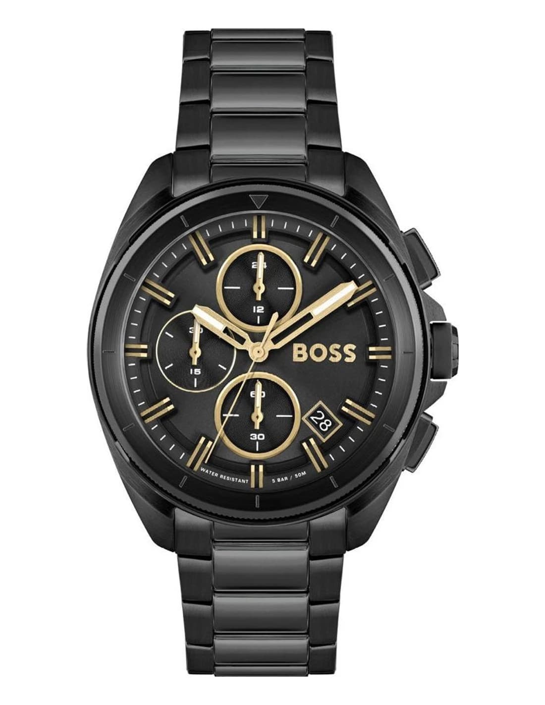Montre Homme Hugo Boss Volane 1513950 noire bracelet maillons acier