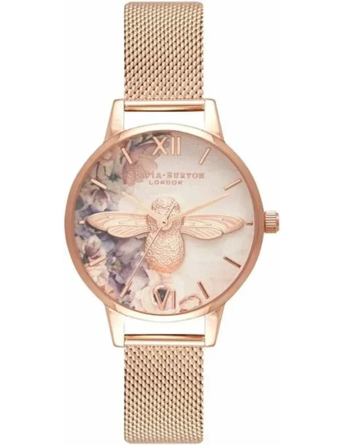 Montre Olivia Burton OB16PP40 maille milanaise Or Rose