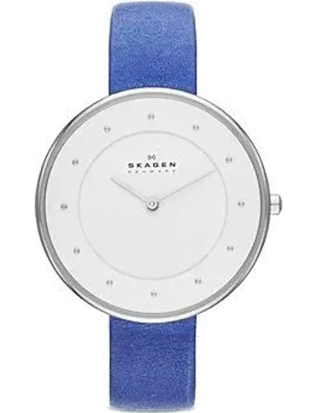 Montre Femme Skagen SKW2172 Bracelet fin en cuir bleu