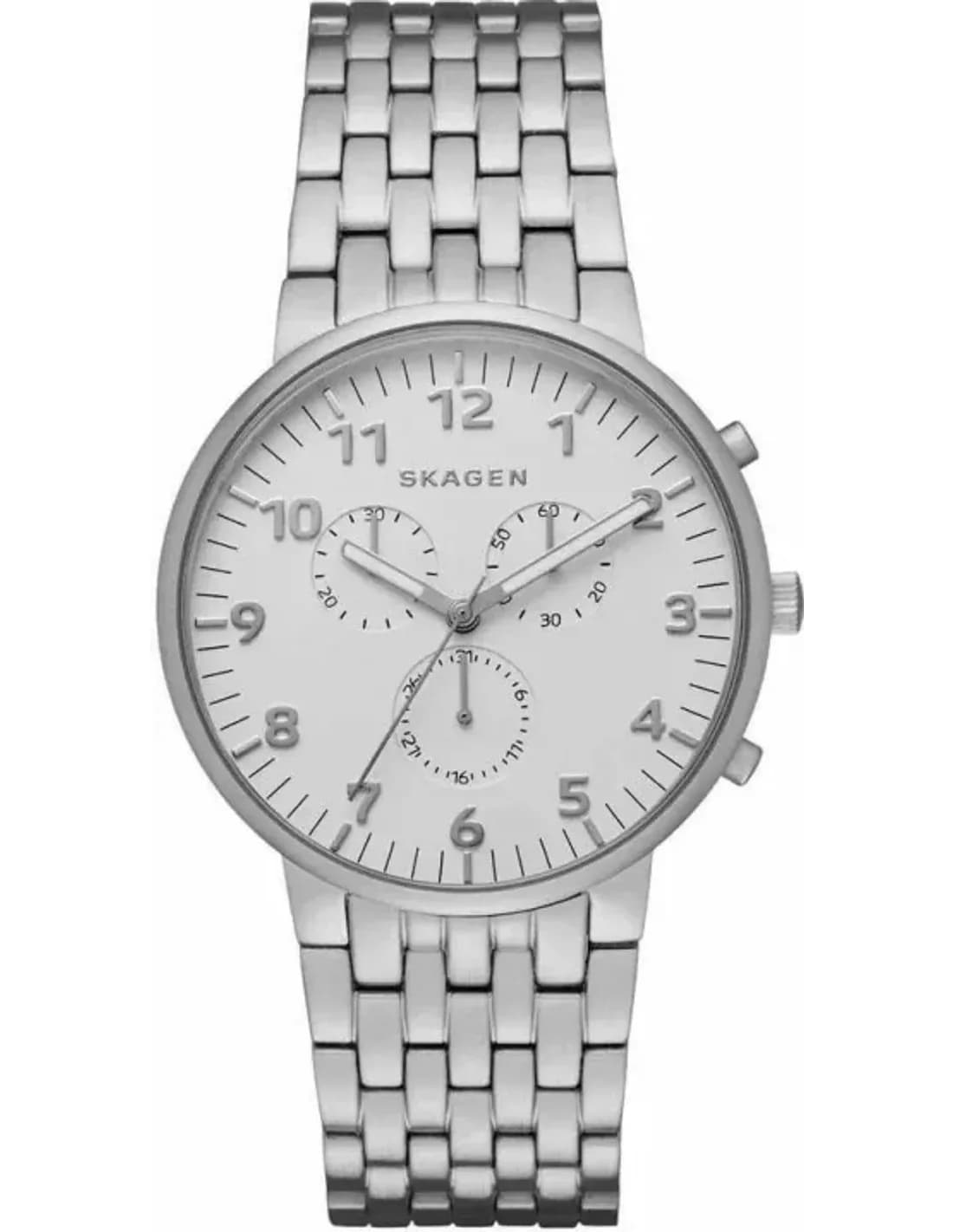 Montre Skagen SKW6231 Argenté en Acier Maillé