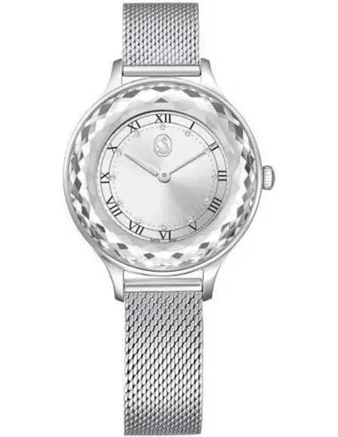 Montre Swarovski 5650039 en Acier Argenté avec Bracelet Maille et Cristaux