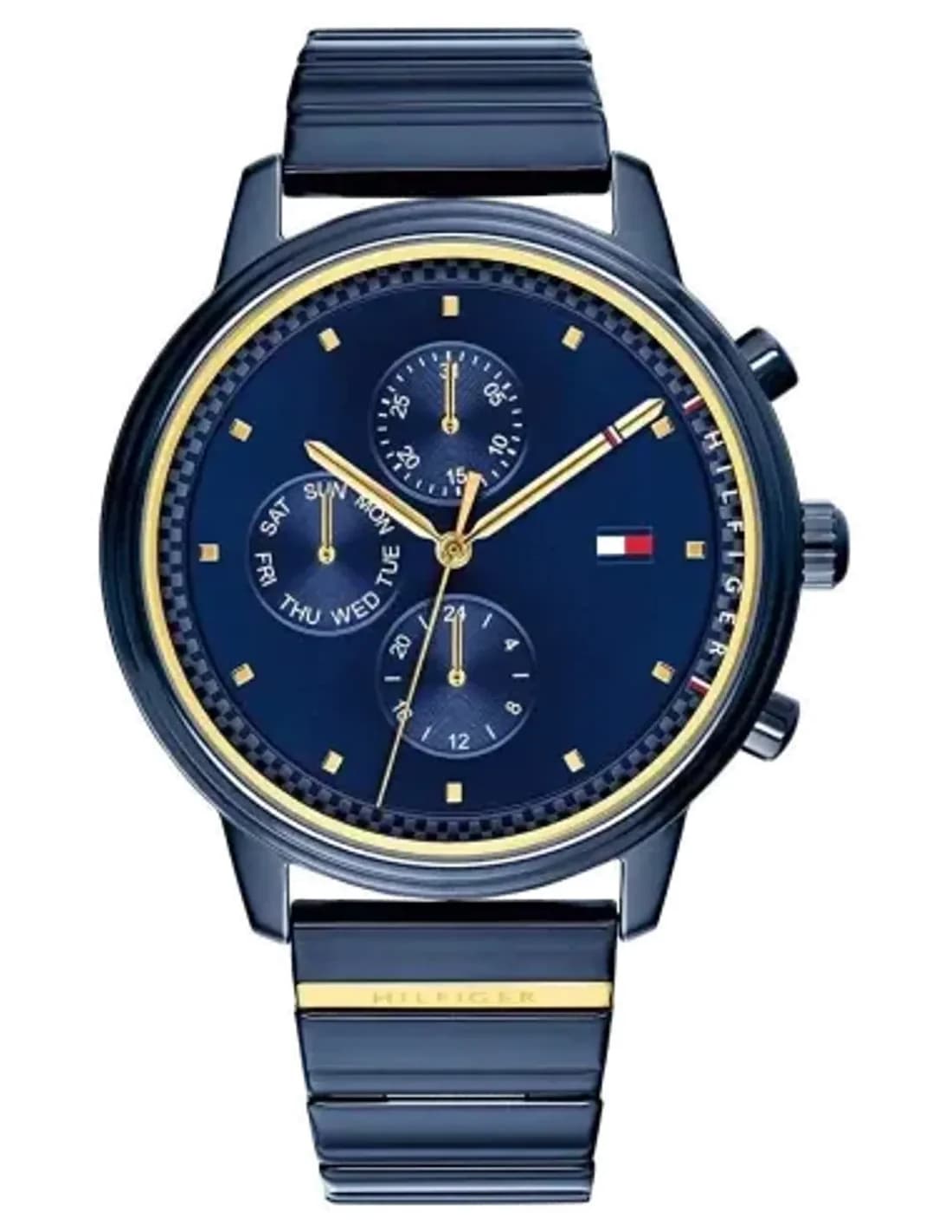 Montre Tommy Hilfiger 1781893 femme cadran bleu bracelet acier