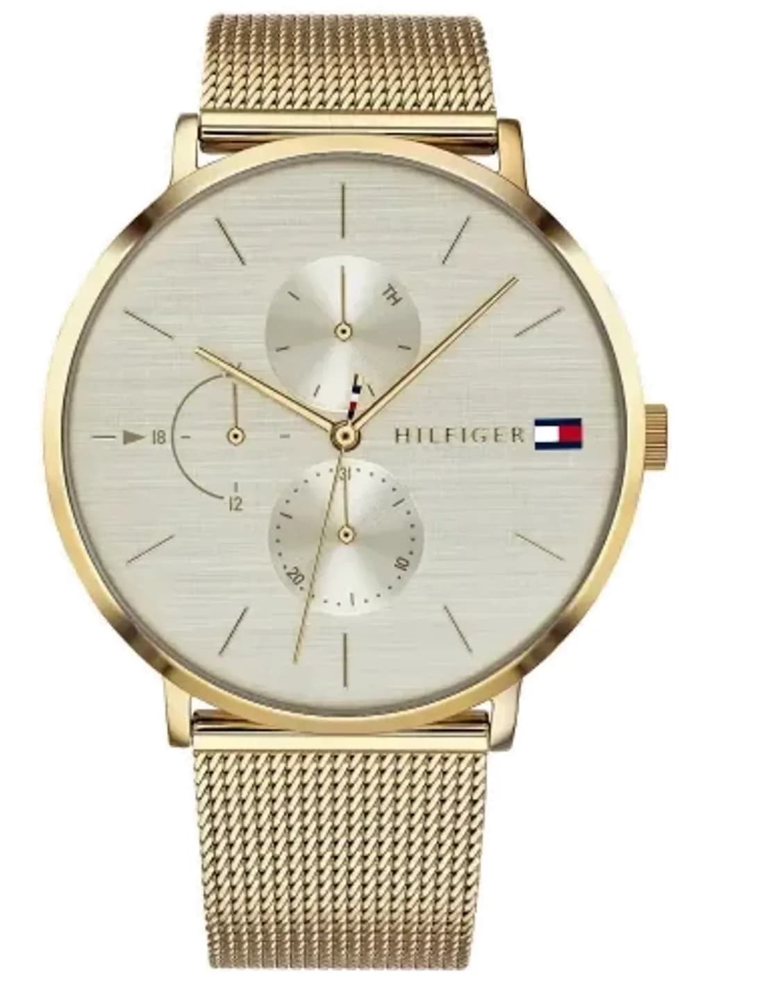 Montre Femme Tommy Hilfiger 1781943 Jenna maille milanaise dorée