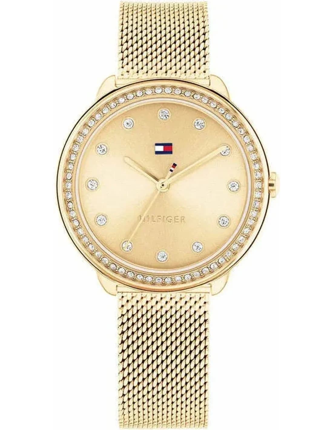 Montre femme Tommy Hilfiger 1782699, bracelet acier doré et cadran or