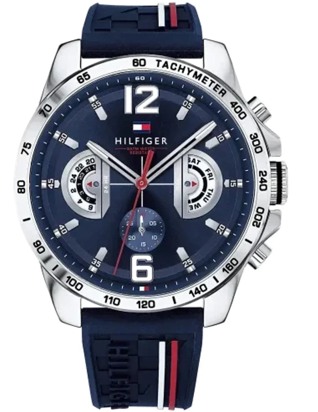 Montre Tommy Hilfiger 1791476 Decker Chronographe Silicone Bleu