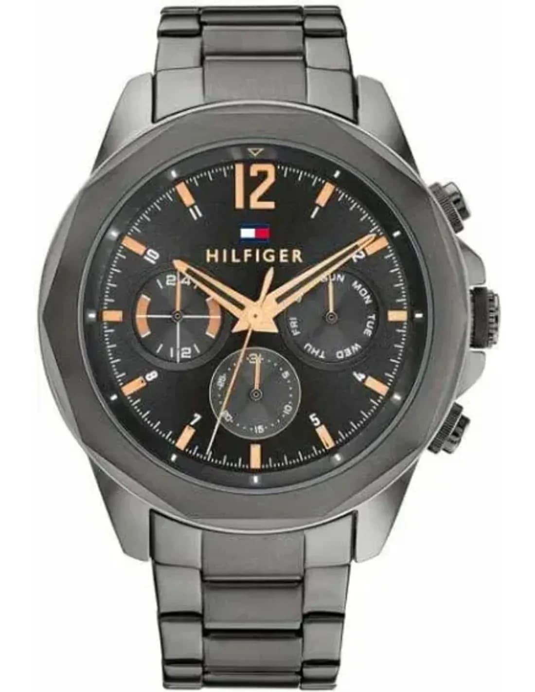 Montre Tommy Hilfiger Lars 1792061 en acier gris avec cadran texturé