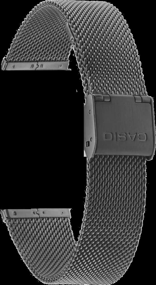Bracelet de rechange d'origine Casio en maille milanaise noire pour montres A168