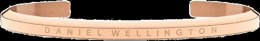 Bracelet Daniel Wellington Classic Jonc acier poli doré or rose DW00400001 Taille L
