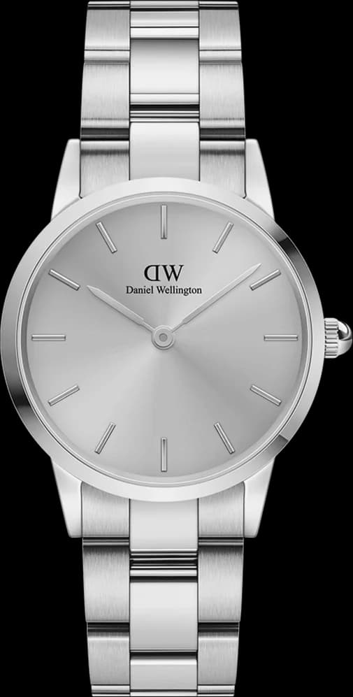 Montre femme Daniel Wellington DW00100402, cadran argenté et bracelet acier