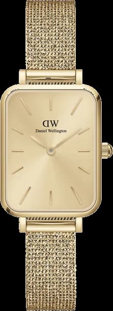 Montre Daniel Wellington DW00100485 Quadro Rectangulaire en Maille Rose Gold