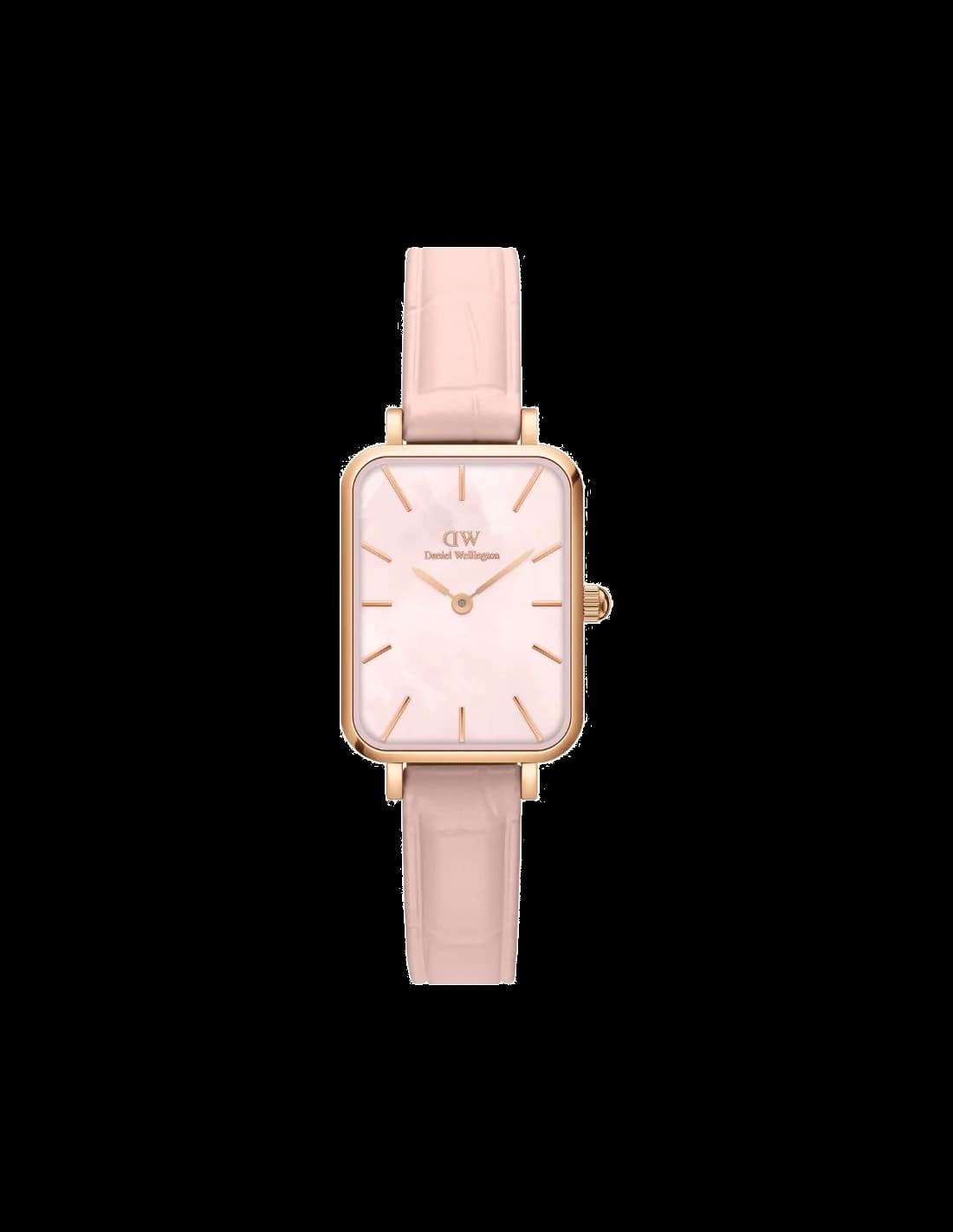 Montre Daniel Wellington Quadro Pressed Rose DW00100508 Rectangulaire cadran nacre