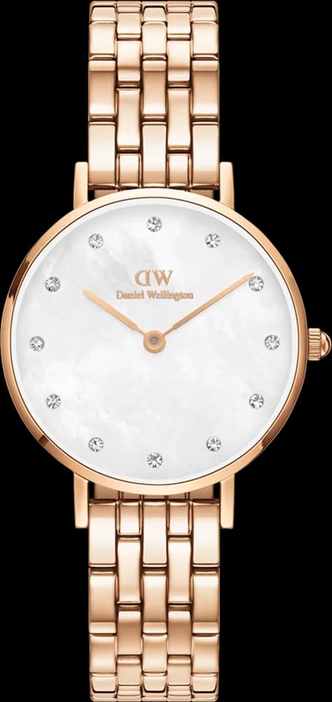 Montre Femme Daniel Wellington Petite Lumine 5-Link Melrose DW00100613 cadran blanc nacre