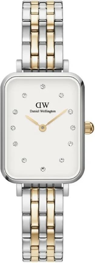 Montre femme Daniel Wellington DW00100625, cadran blanc avec cristaux bicolores
