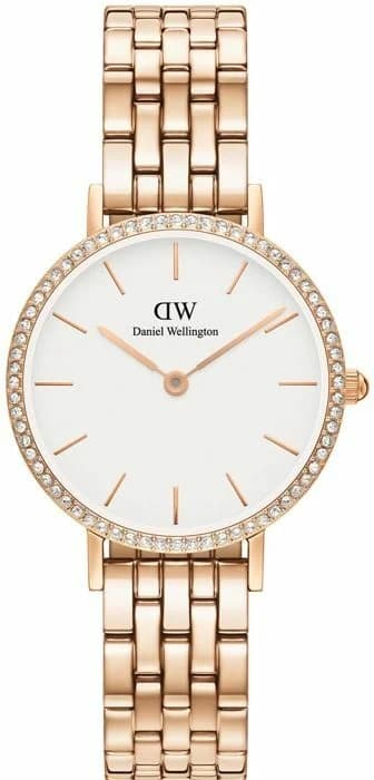 Montre femme Daniel Wellington DW00100666, au cadran blanc et bracelet acier 5 brins