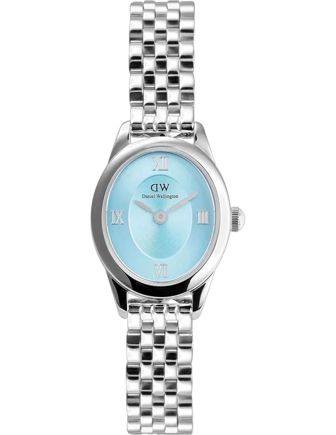 Montre Femme Daniel Wellington Ophelia Mini DW00100809 cadran bleu bracelet maillons acier