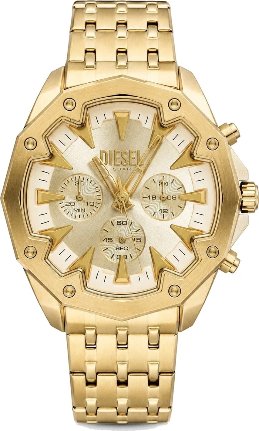 Montre Homme Diesel Stinger DZ4707 cadran doré bracelet acier