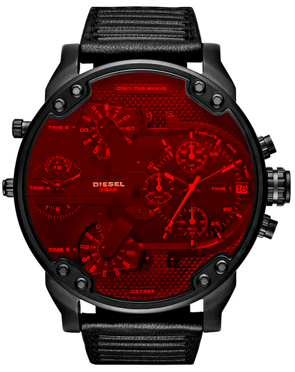 Montre Diesel DZ7402 Mr Daddy 2.0 Bracelet Cuir Noir