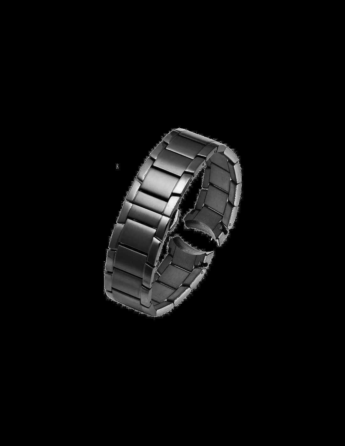 Bracelet d'origine Emporio Armani AR2453 en acier inoxydable noir 22mm