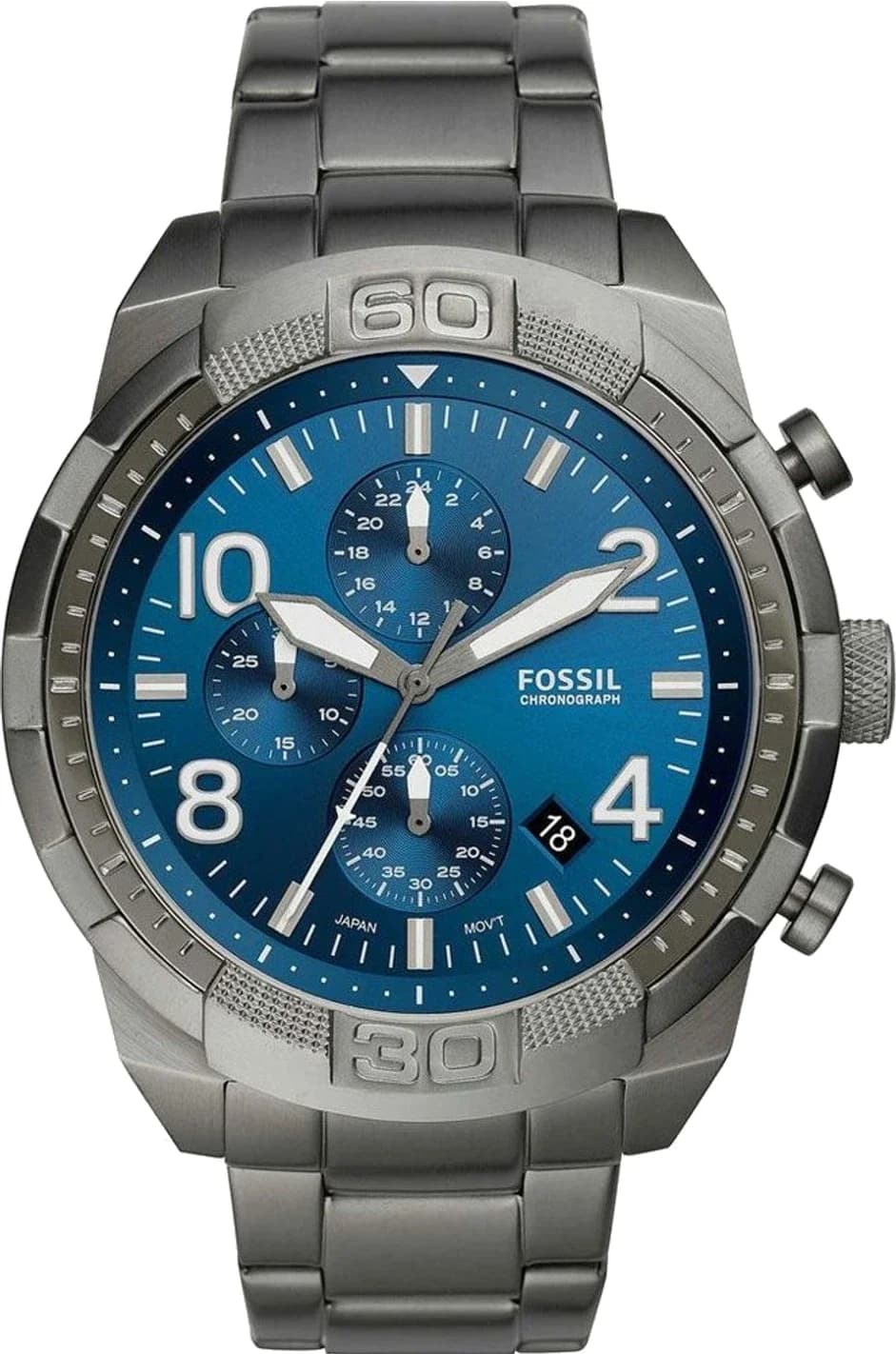 Montre Homme Fossil Bronson FS5711 cadran bleu