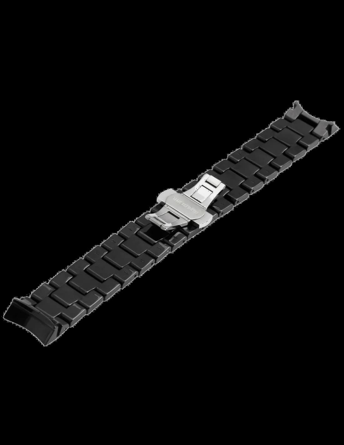 Bracelet de rechange en céramique noire pour montre Emporio Armani AR1400