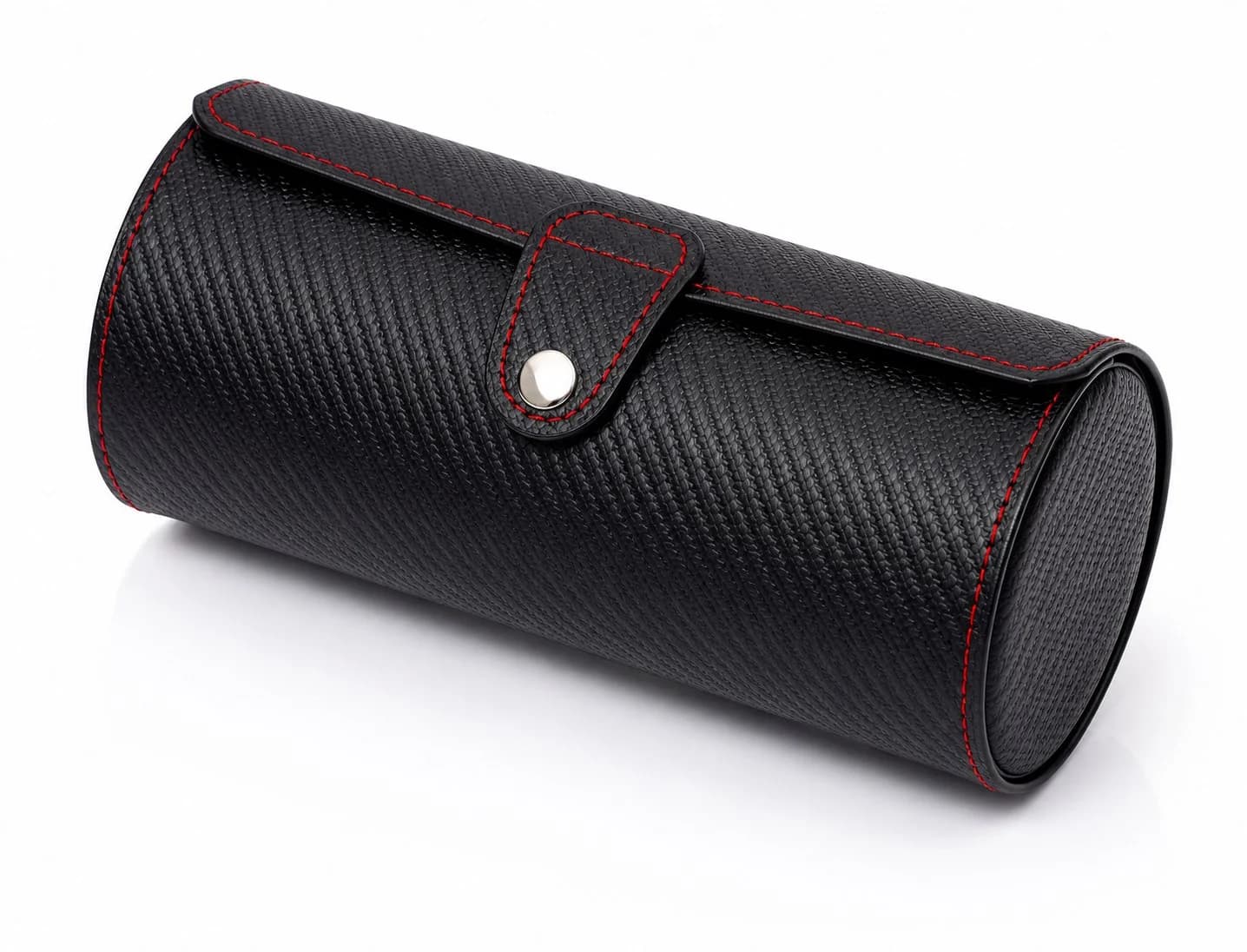Étui rouleau Voyager effet carbone pour 3 montres : Watch Roll voyage