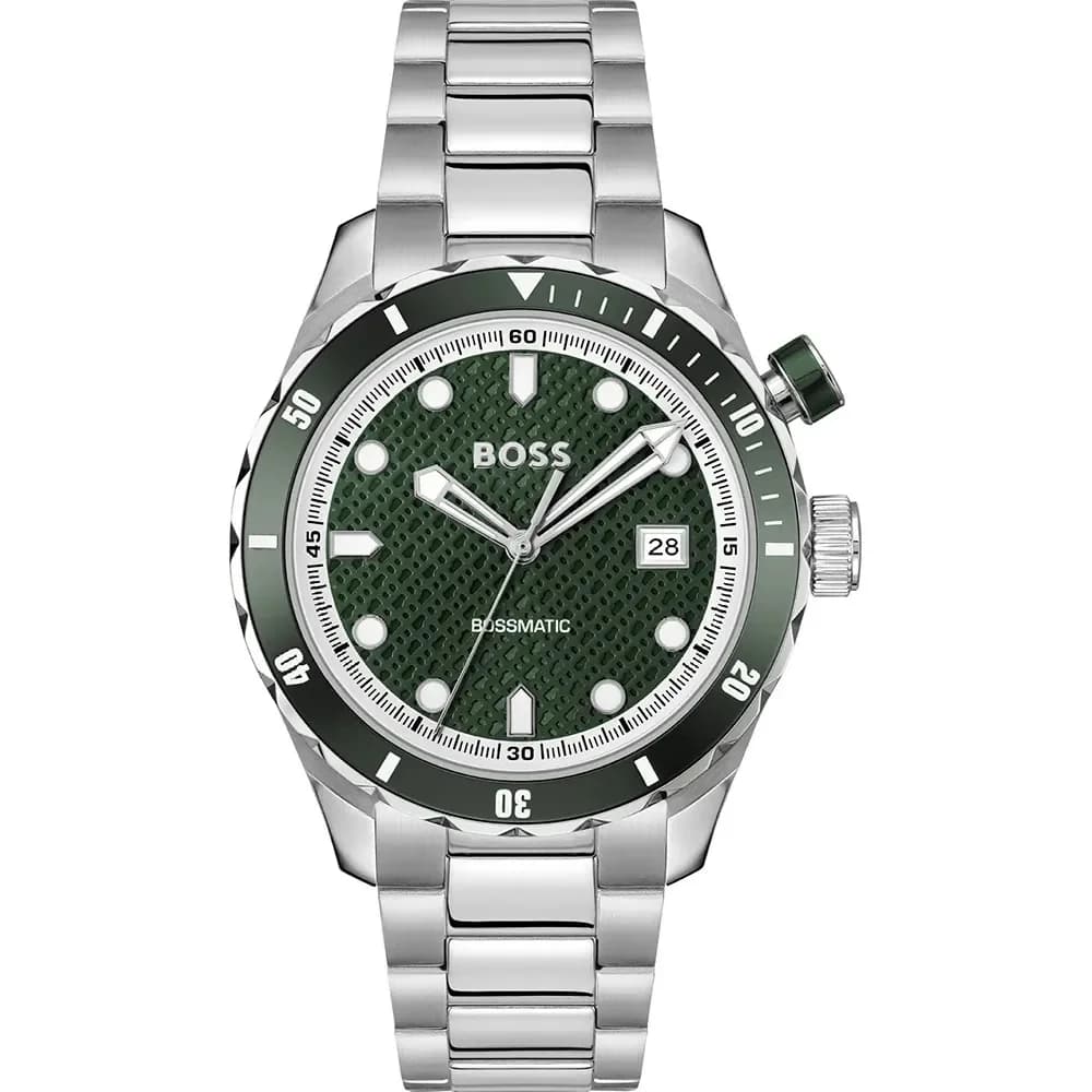 Montre Homme Hugo Boss Automatique Bossmatic 1514178 bicolore bracelet maillons acier