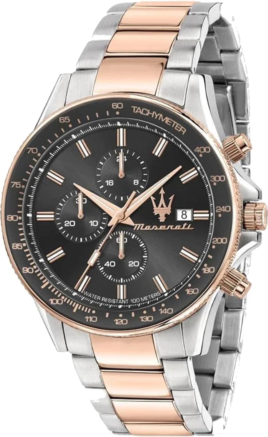 Montre Homme Maserati Sfida R8873640014 bicolore bracelet maillons acier