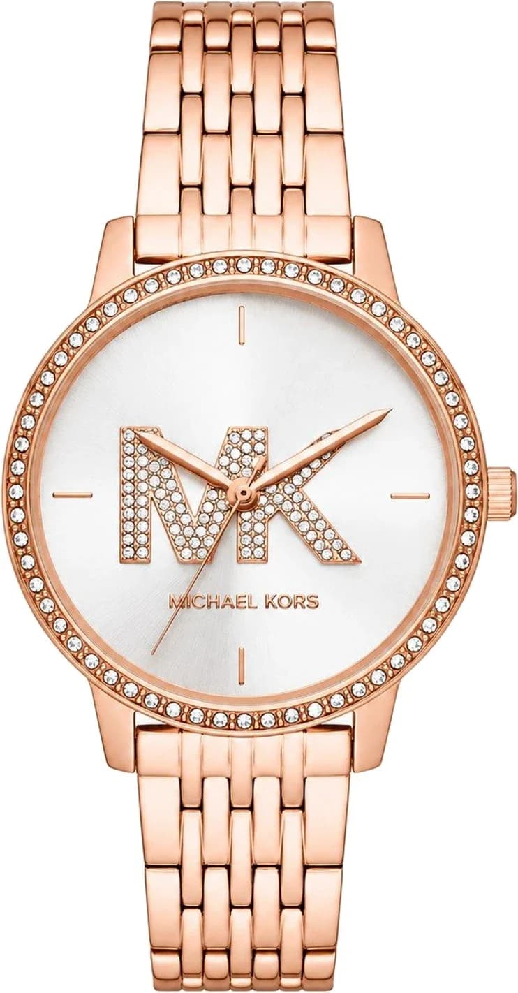 Montre Femme Michael Kors Melissa Set MK1052 or rose bracelet maillons acier
