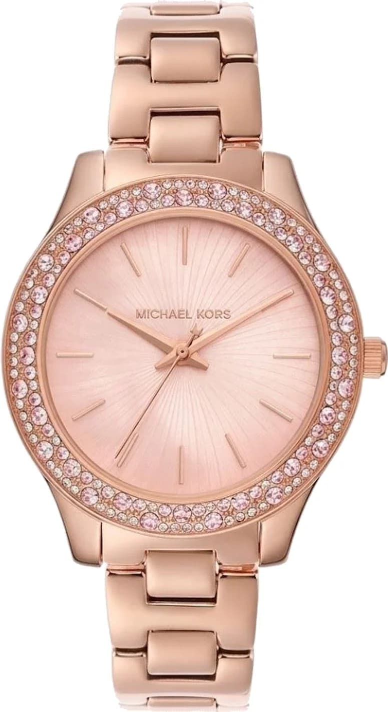 Montre Femme Michael Kors Lilane MK1068 or rose bracelet maillons acier
