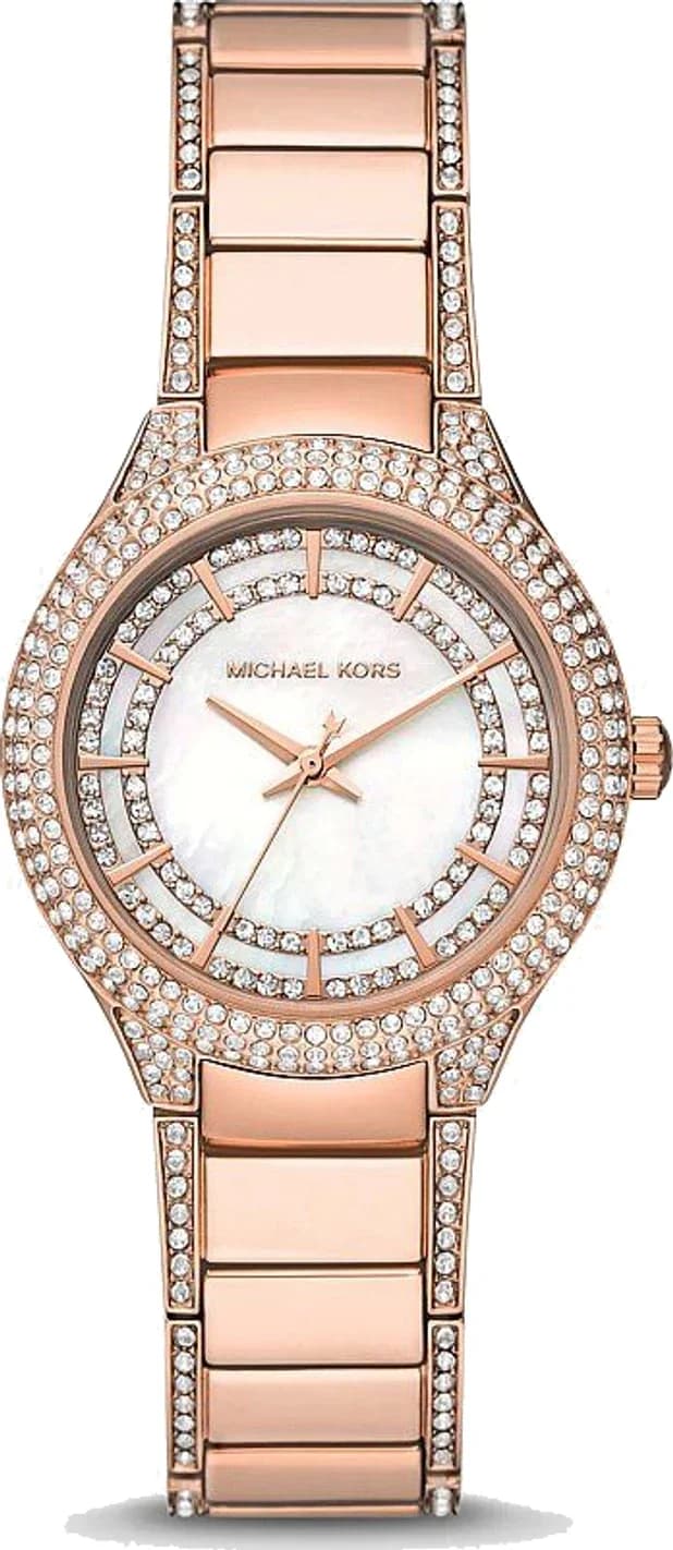 Montre Michael Kors Sylvia MK4656 cadran en nacre bracelet or rose