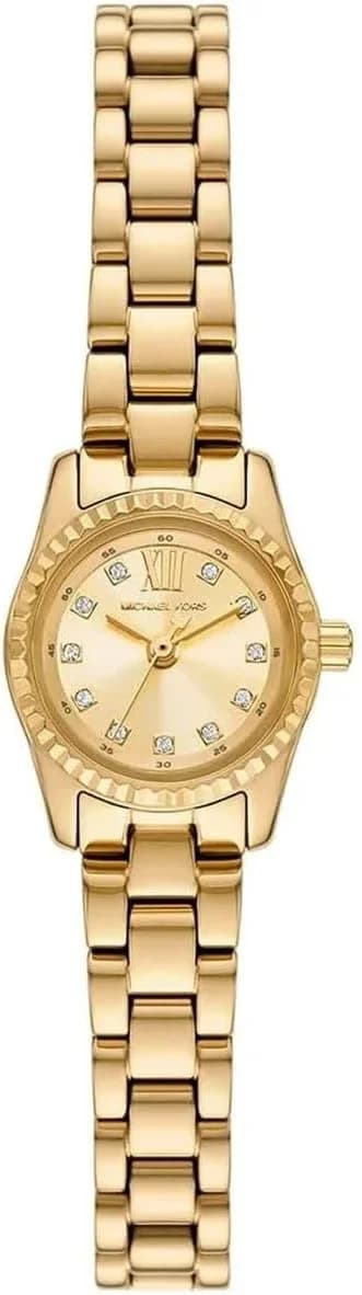 Montre Femme Michael Kors Mini Lexington MK4862 dorée bracelet maillons acier