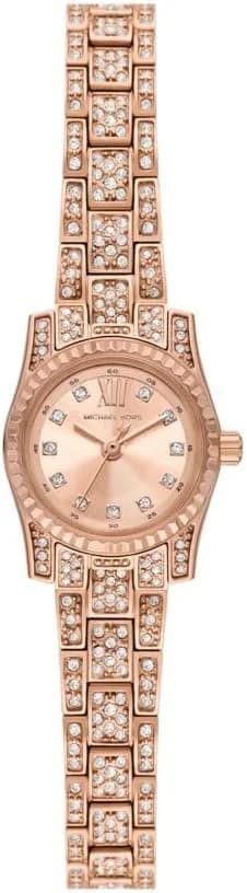 Montre Femme Michael Kors Mini Lexington MK4863 or rose bracelet maillons acier