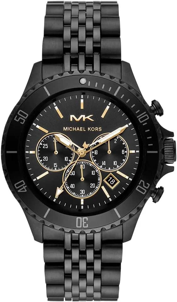 Montre Michael Kors Bayville MK8750 chronographe noire Bracelet en acier inoxydable