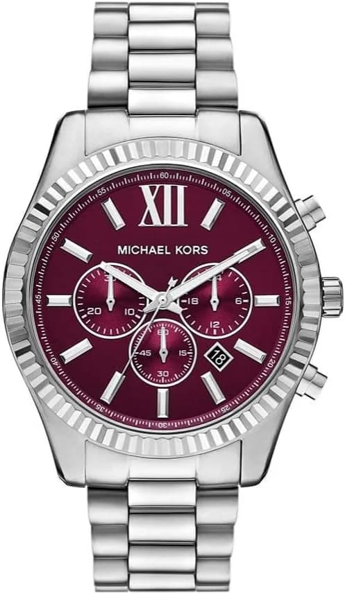 Montre Homme Michael Kors Lexington MK9242 argentée bracelet maillons acier