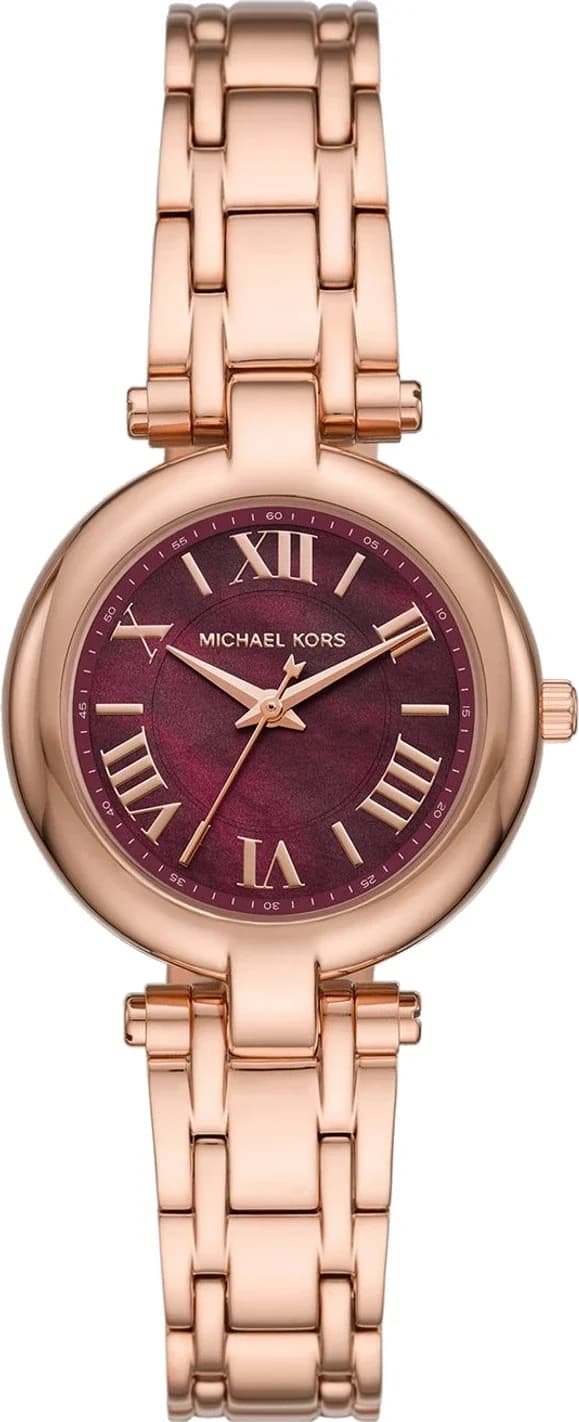 Montre Femme Michael Kors Mini Laney MKO1084 or rose bracelet maillons acier