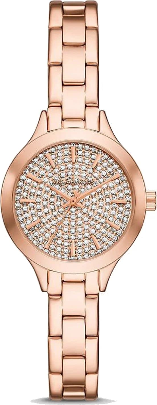 Montre Femme Michael Kors Mini Aspyn MKO1087 or rose bracelet maillons acier