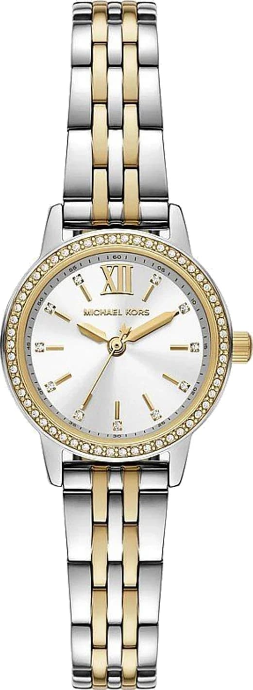 Montre Femme Michael Kors Mini Melissa MKO1172 bicolore bracelet maillons acier