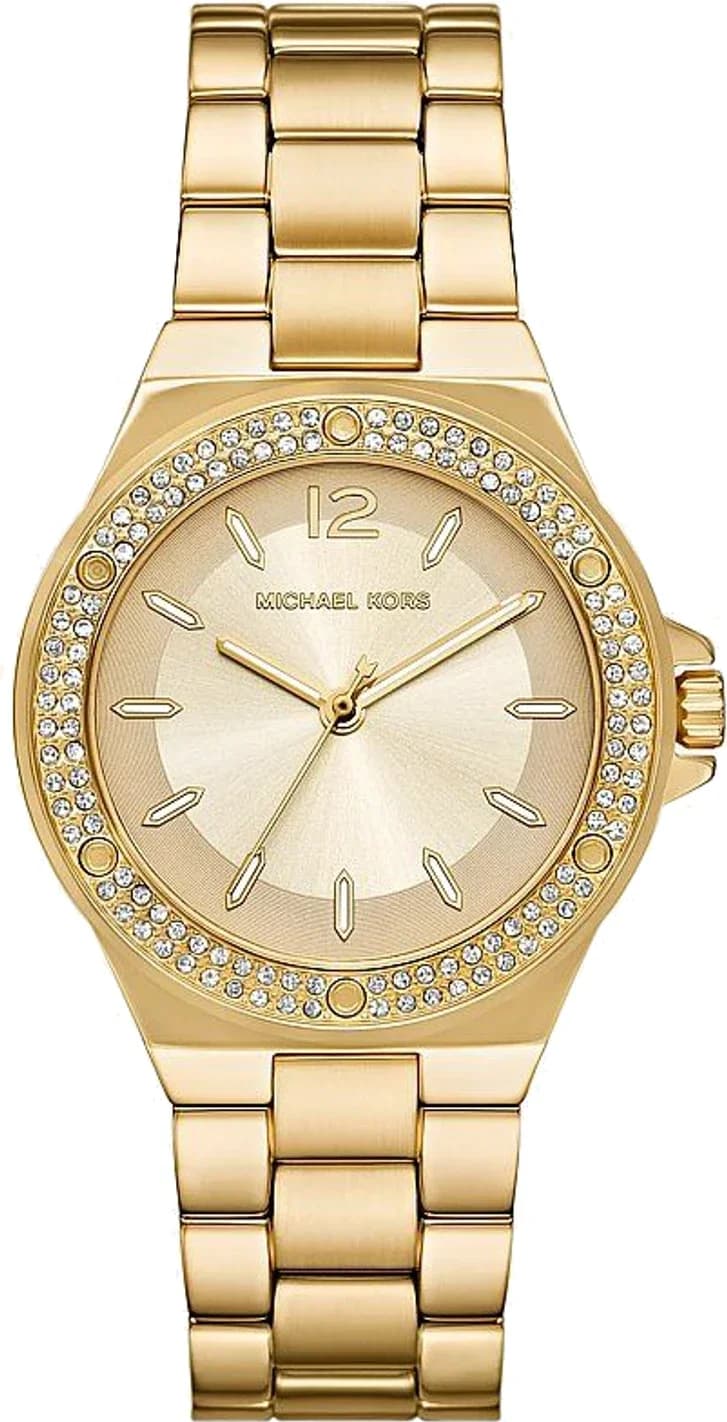 Montre Femme Michael Kors Lennox MKO1186 dorée bracelet maillons acier