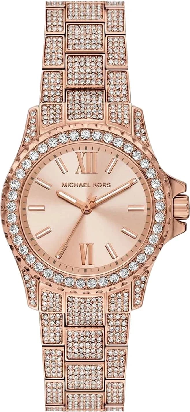 Montre Femme Michael Kors Mini Everest MKO1197 or rose bracelet maillons acier