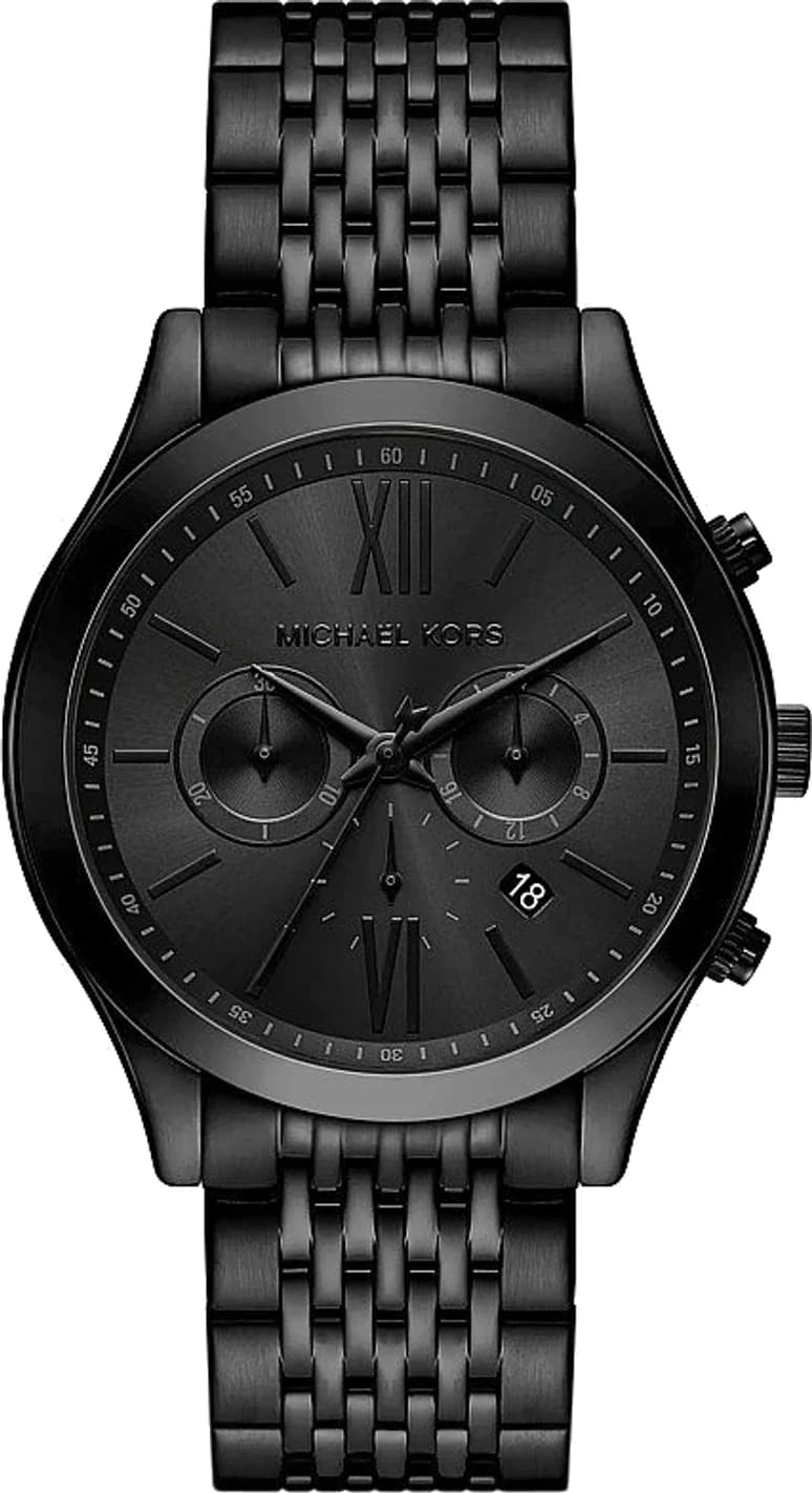 Montre Femme Michael Kors Aspyn MKO1211 noire bracelet maillons acier