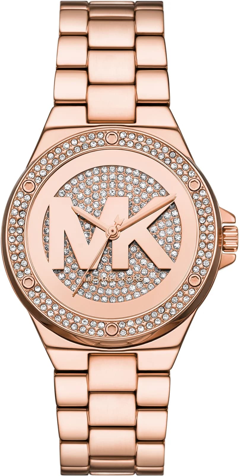Montre Femme Michael Kors Lennox MKO1221 or rose bracelet maillons acier