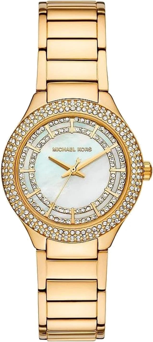 Montre femme Michael Kors MKO9017, cadran or et bracelet acier