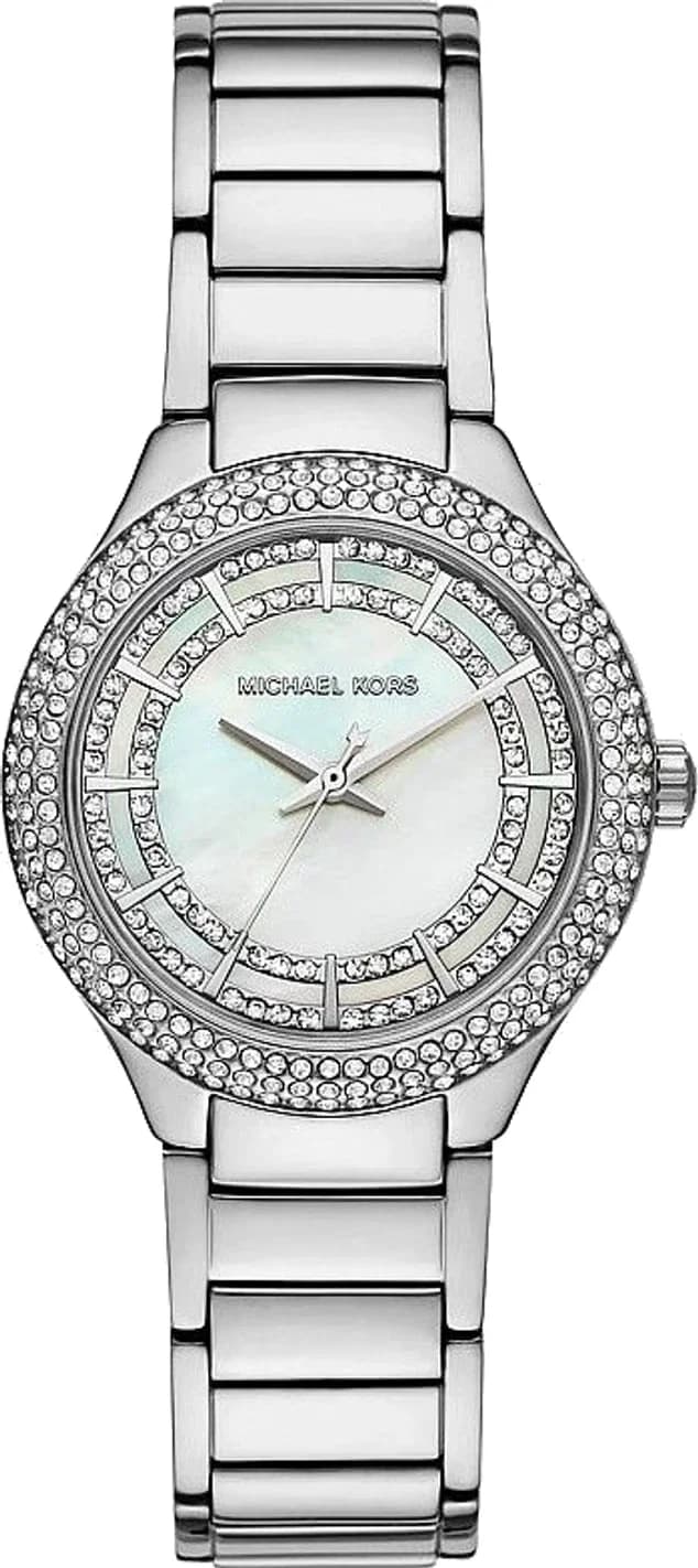 Montre Femme Michael Kors Mini Sylvia MKO9019 argentée bracelet maillons acier