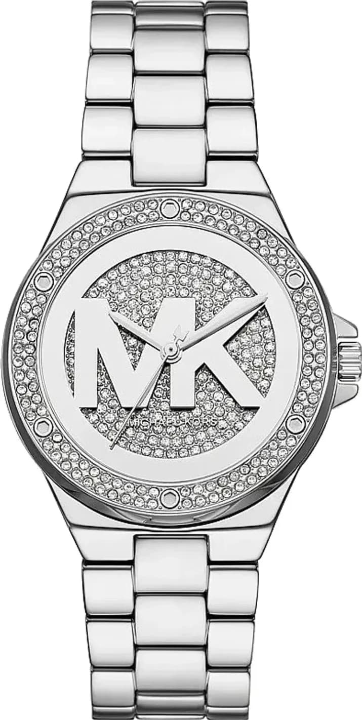 Montre Michael Kors Lennox MKO1222 argentée pavée de cristaux