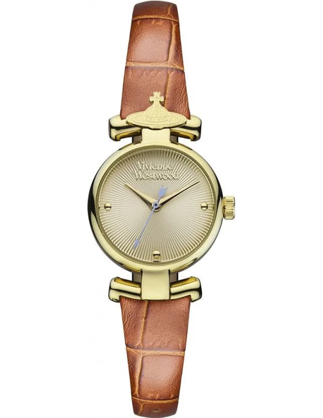 Montre Femme Vivienne Westwood Maida VV090GDBR cadran doré bracelet cuir