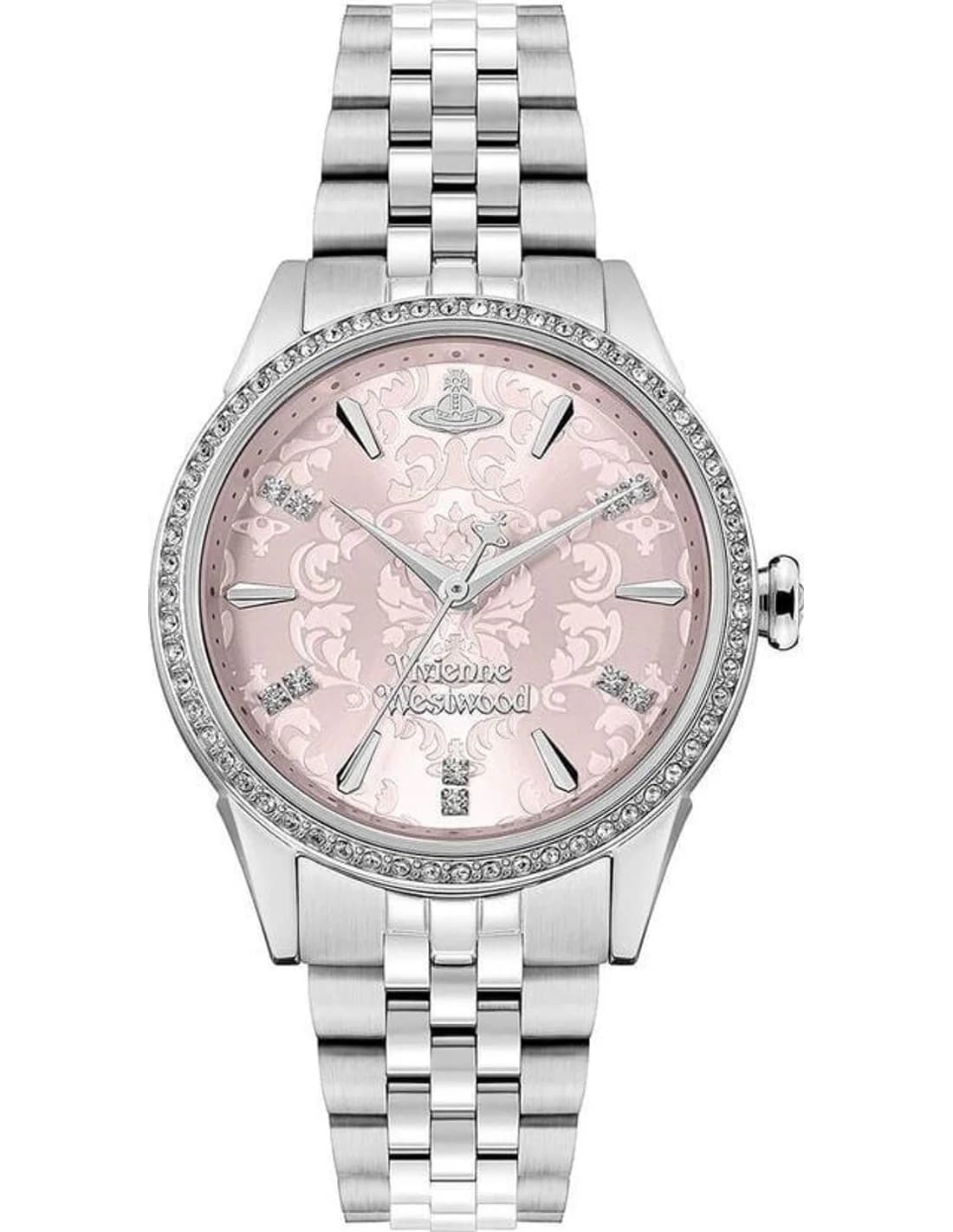 Montre Femme Vivienne Westwood Little Wallace VV327PKSL cadran rose bracelet acier