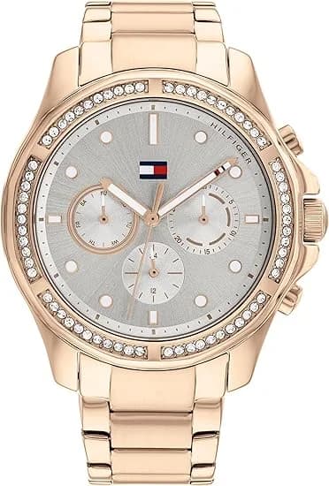 Montre Femme Tommy Hilfiger Brooklyn 1782572 cadran gris bracelet acier