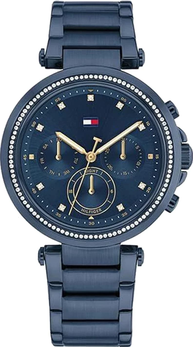 Montre Femme Tommy Hilfiger Emily 1782704 cadran bleu bracelet acier