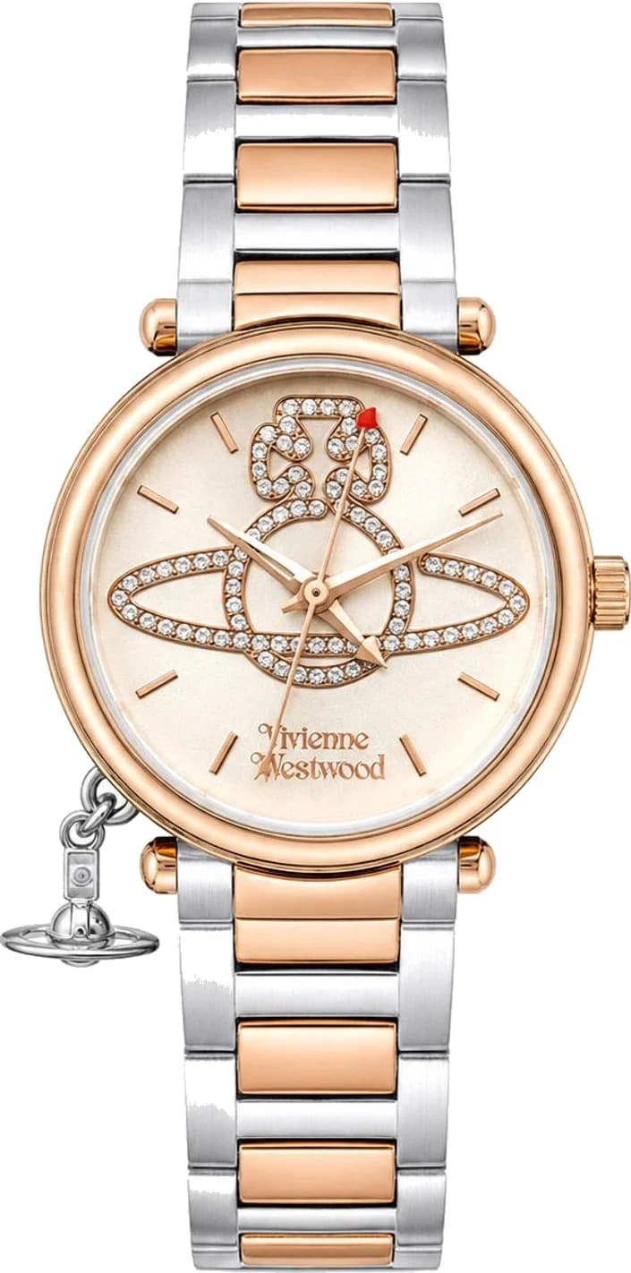 Montre Femme Vivienne Westwood Orb VV006WRSR cadran argent bracelet acier